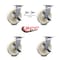 Service Caster 8 Inch Nylon Caster Set with Roller Bearing 4 Brake 2 Swivel Lock SCC-30CS820-NYR-TLB-BSL-2-TLB-2 - alternate 2